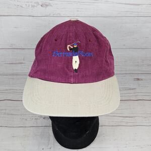 Vintage Golf AmeriCap Bermuda Room Hat Maroon Adjustable Embroidered Golfer